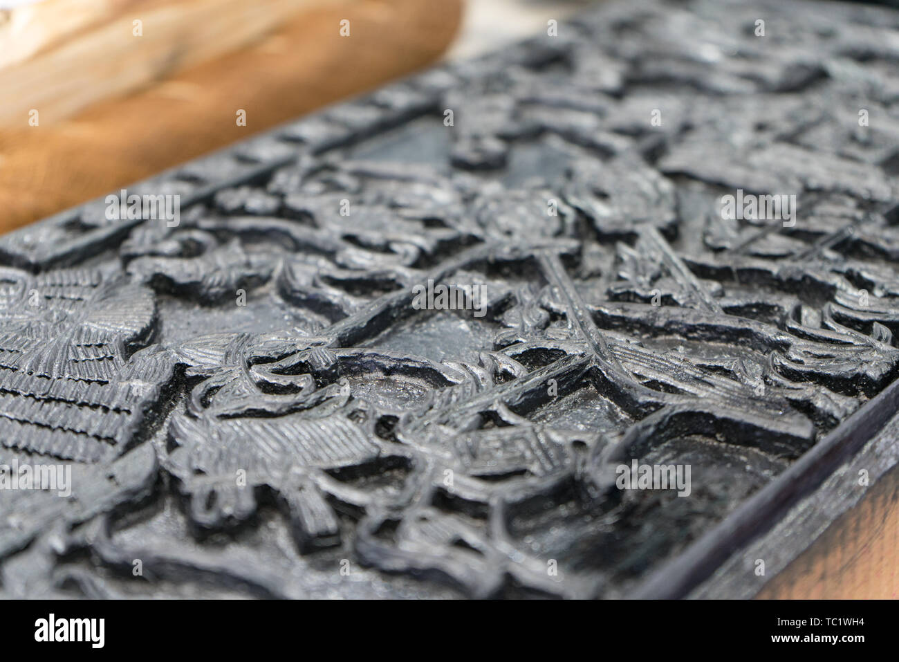 Movable type printing Stock Photo
