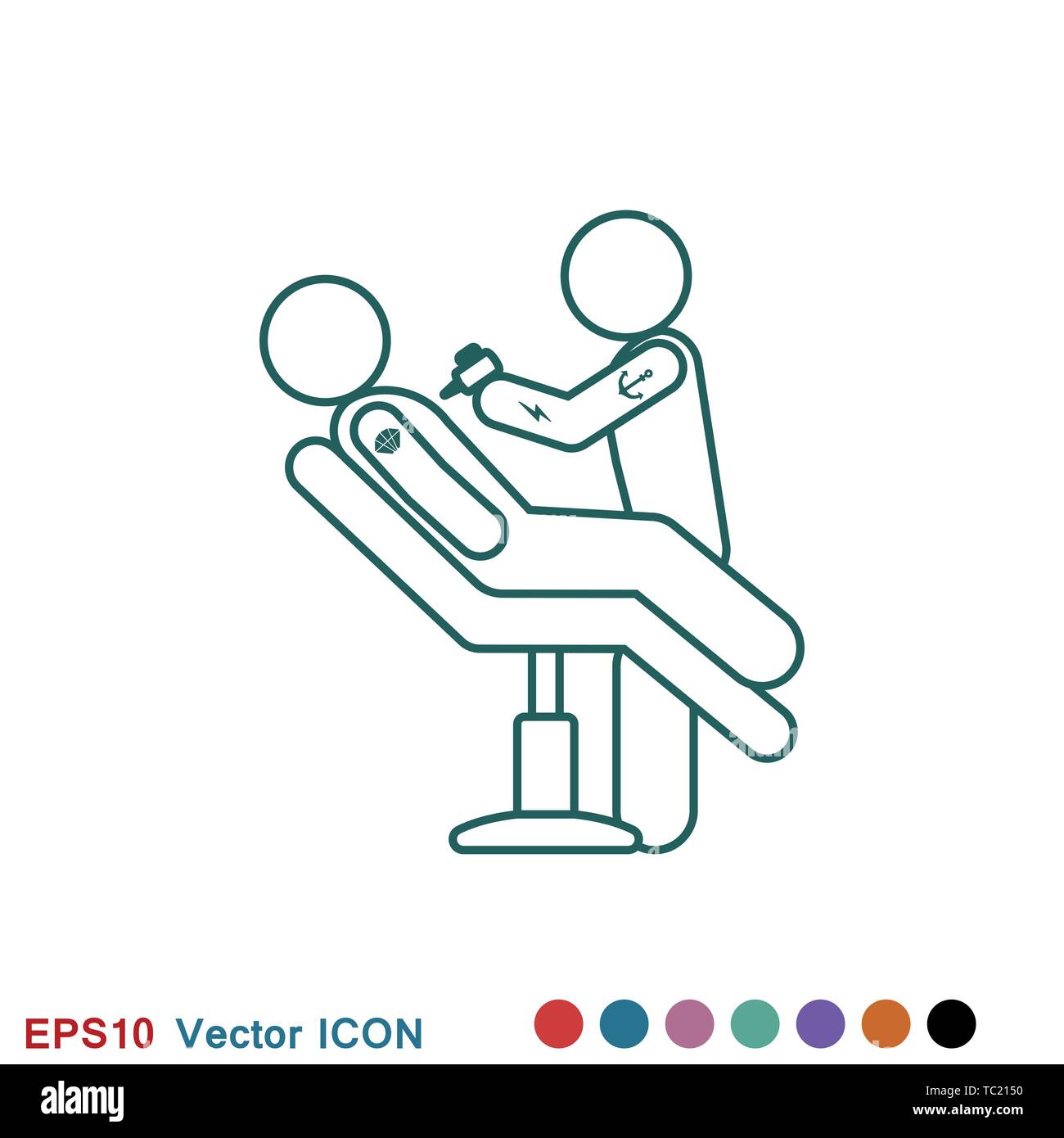 Body tattoo icon logo, vector sign symbol for design Stock Vector Image &  Art - Alamy