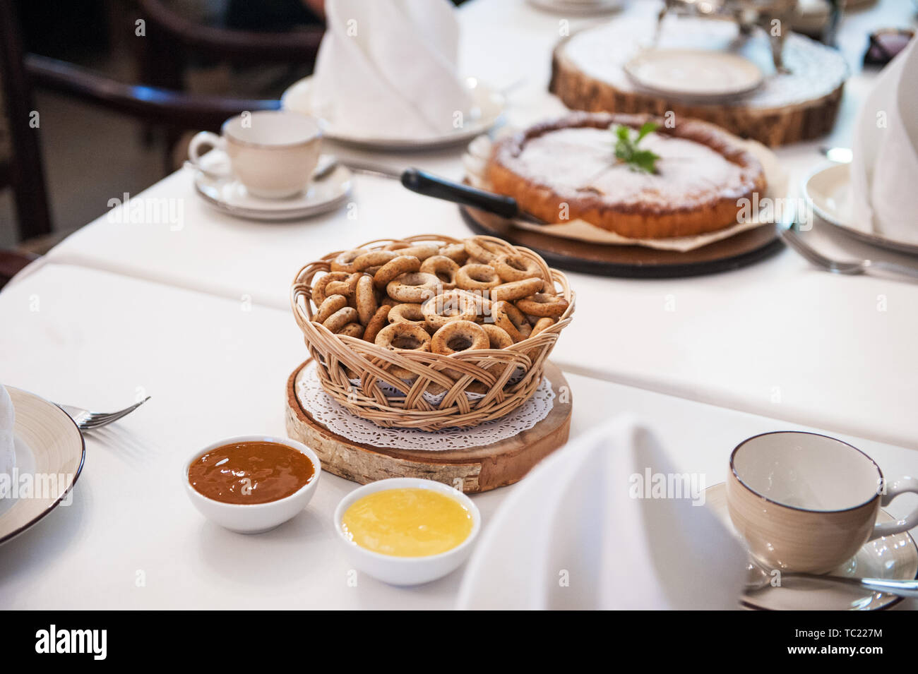 Traditional russian baked goods Stock Photo Alamy