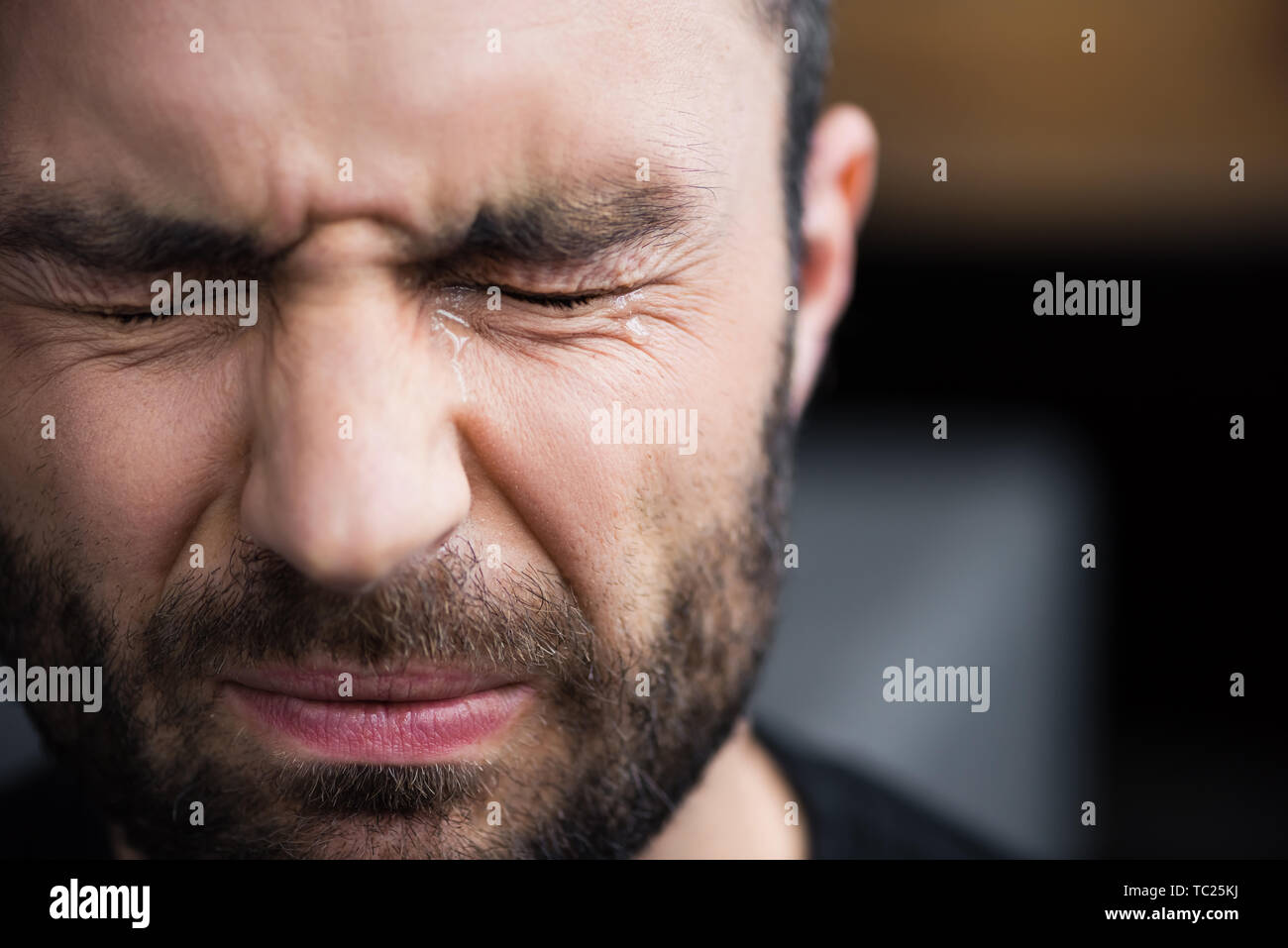 Tears on face hi-res stock photography and images - Alamy