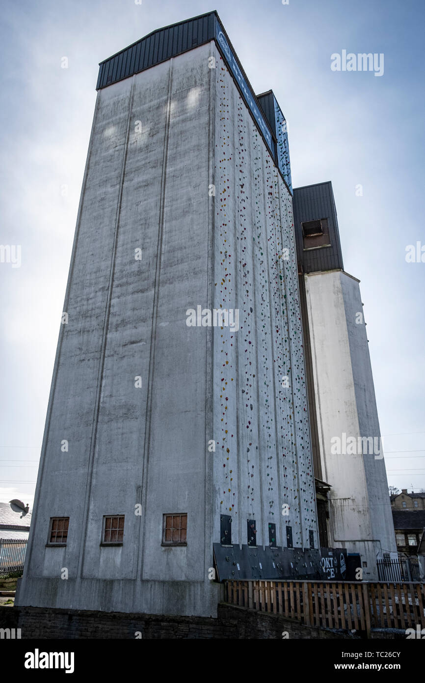 ROKT climbing gym old Grain Silo's at formerly Sugden's Flour mill in