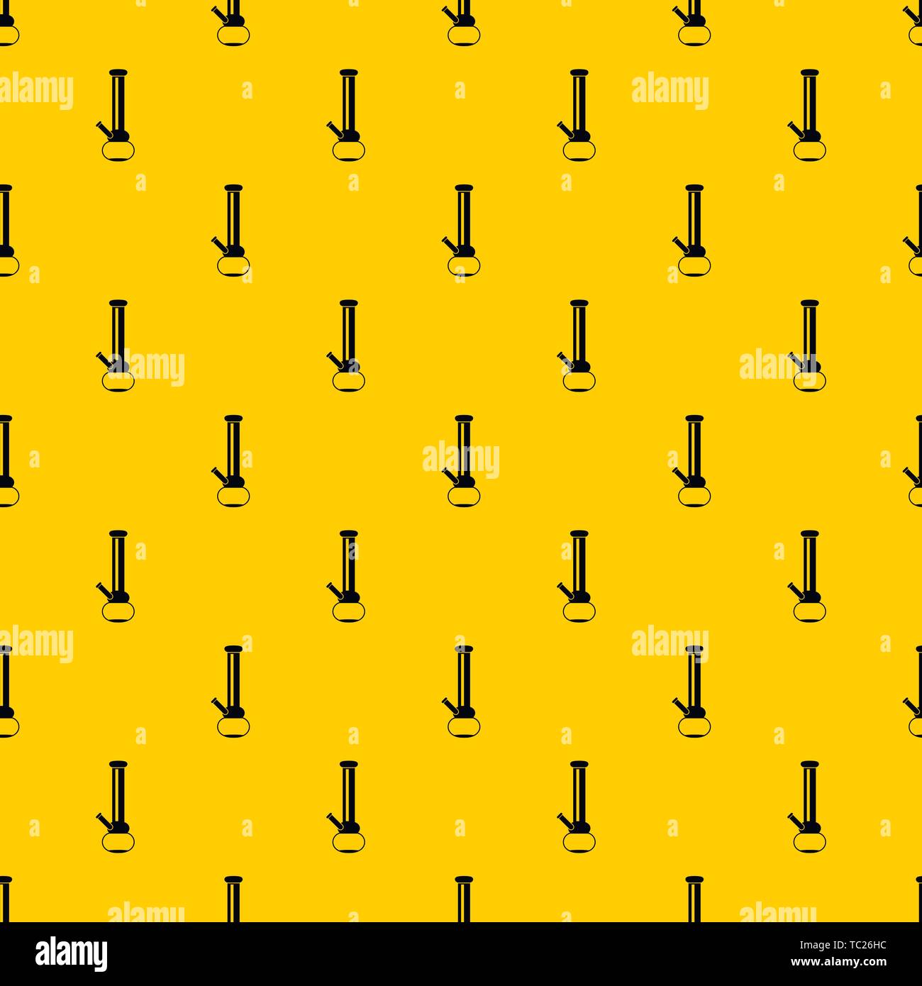 Bong for smoking marijuana pattern vector Stock Vector