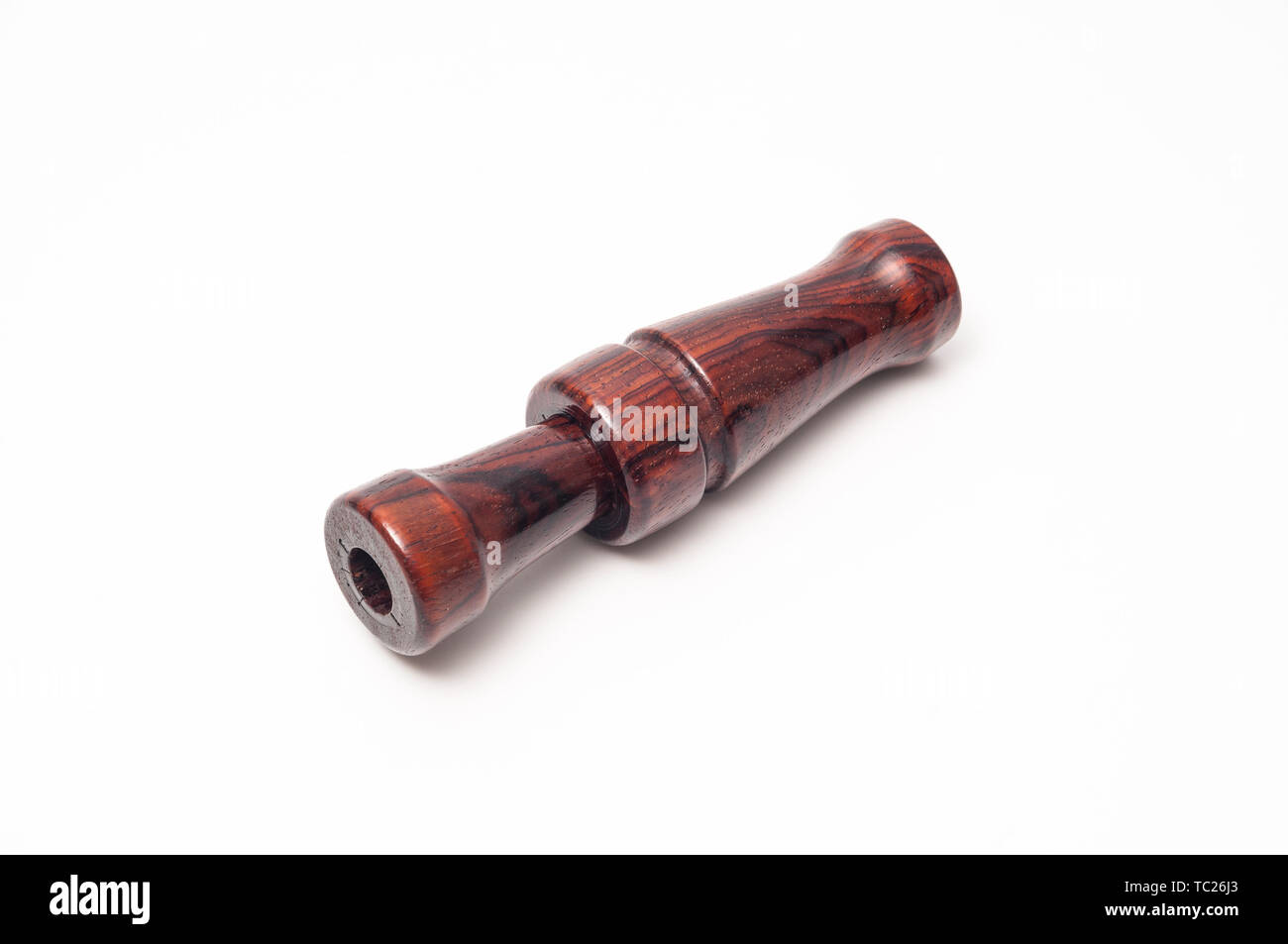 A wooden Ducks Unlimited Duck Call. Stock Photo