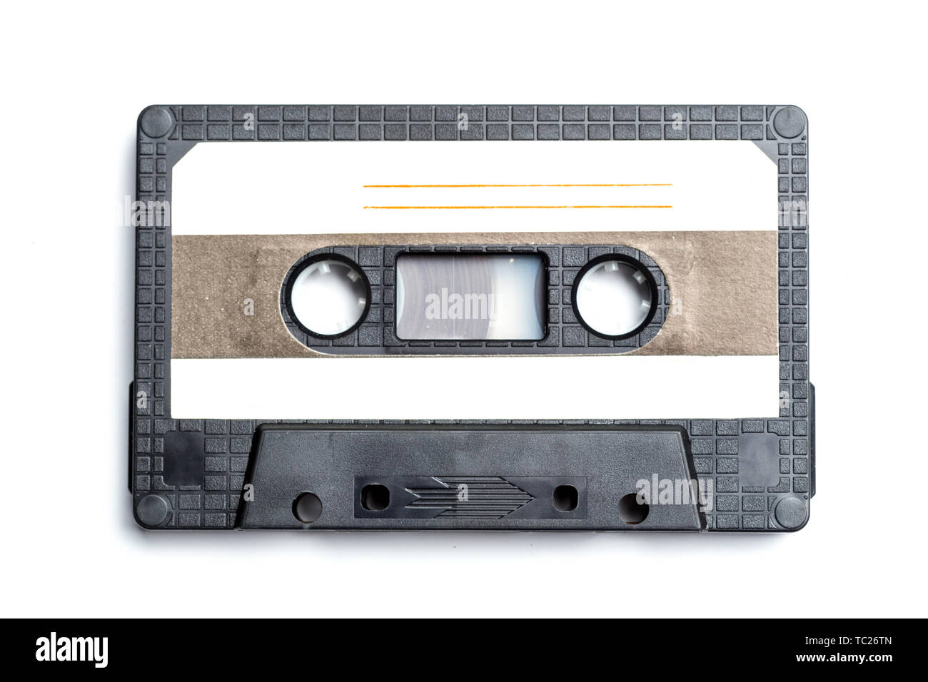 vintage cassette tape isolated white background Stock Photo - Alamy