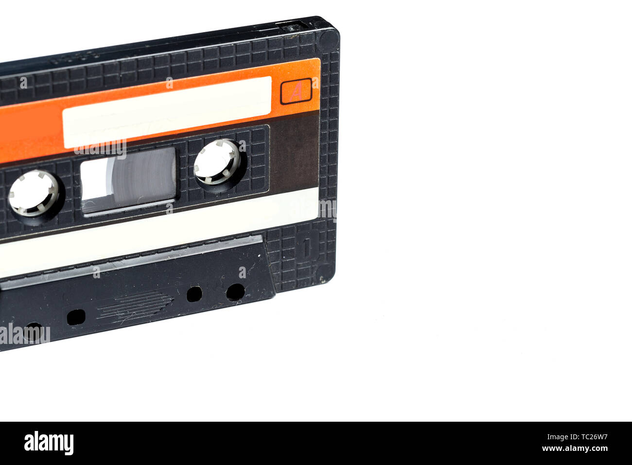 vintage cassette tape isolated white background Stock Photo - Alamy