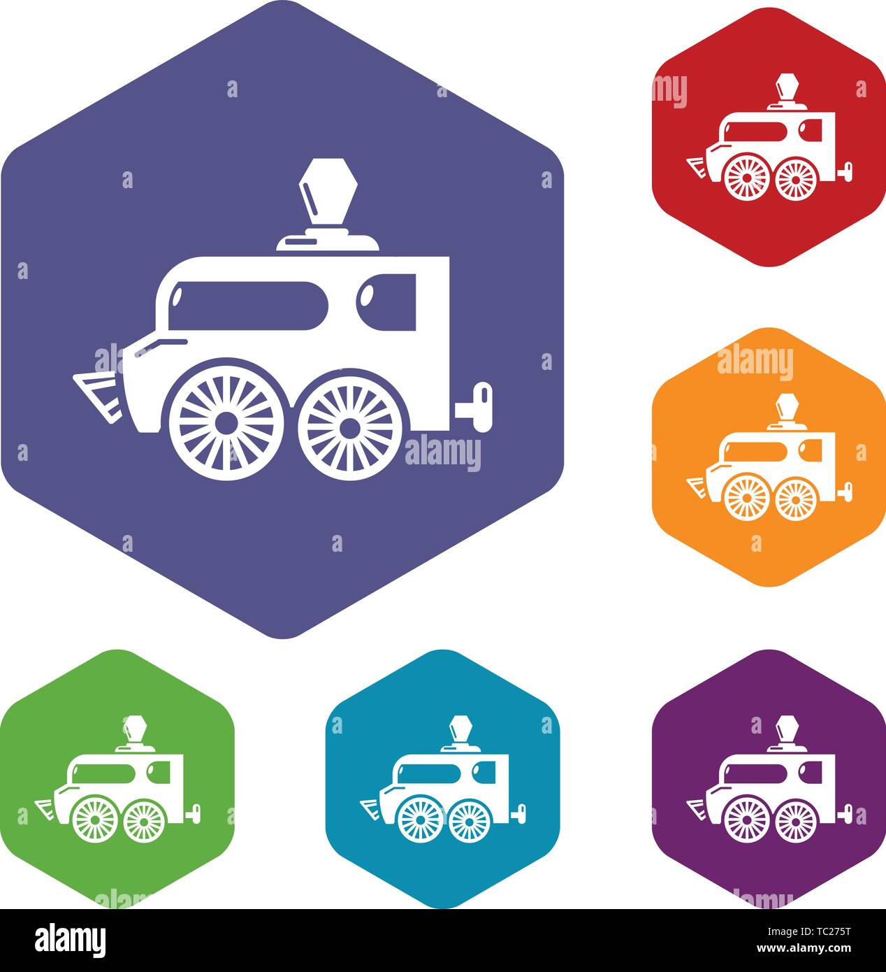 Balloon icons vector hexahedron Stock Vector