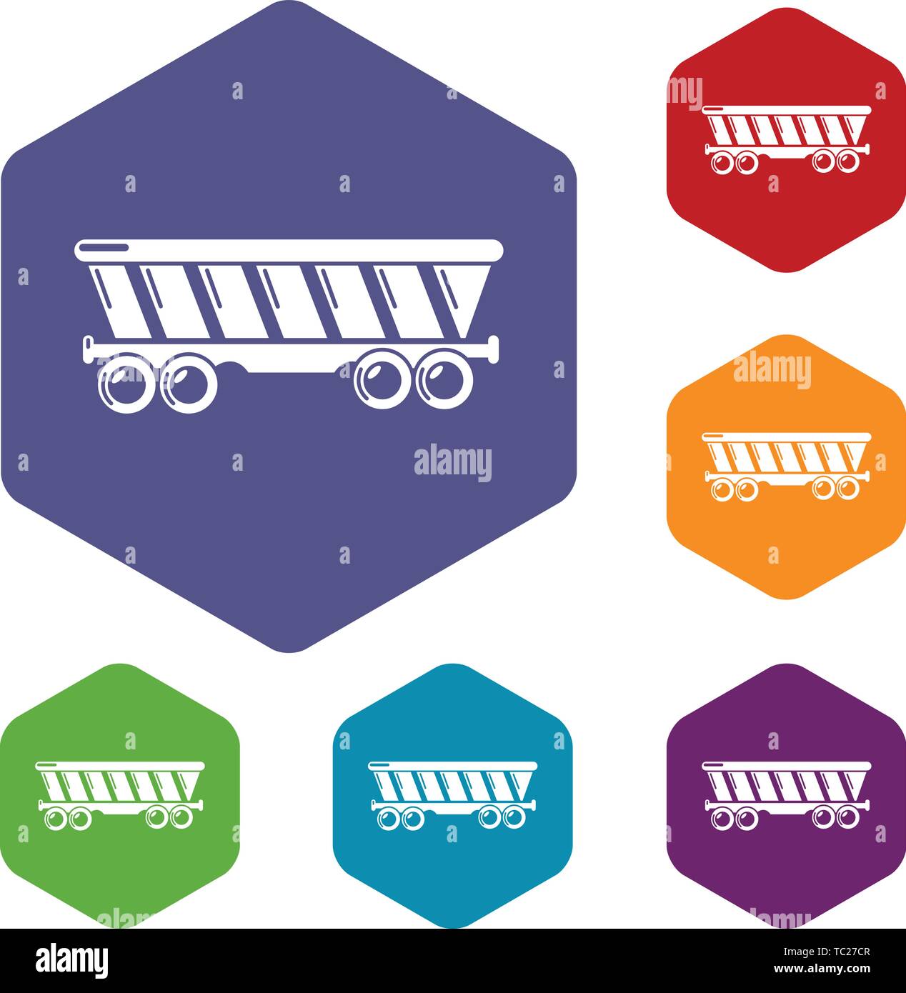 Balloon icons vector hexahedron Stock Vector