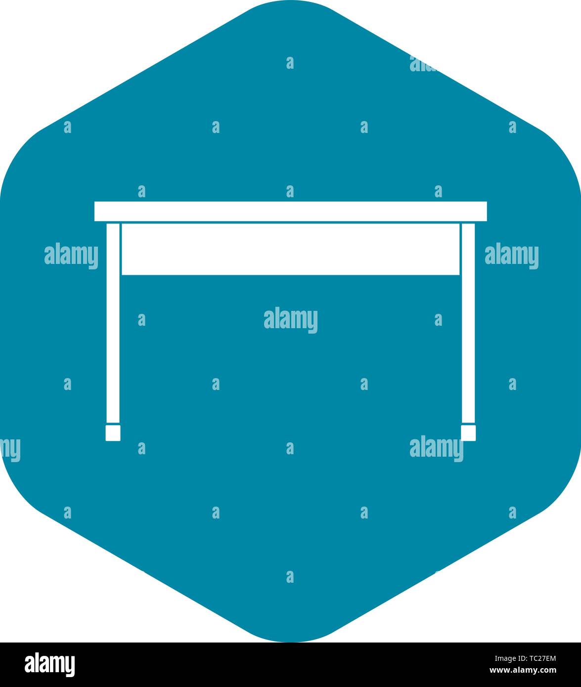 Desk icon, simple style Stock Vector Image & Art - Alamy
