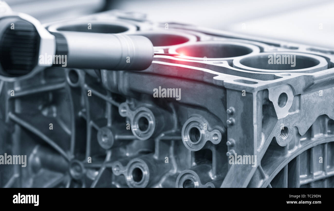 Repair motor block of cylinders, operator inspection dimension