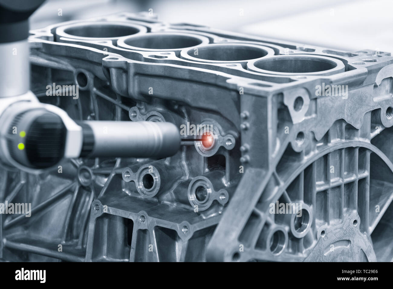 Repair motor block of cylinders, operator inspection dimension