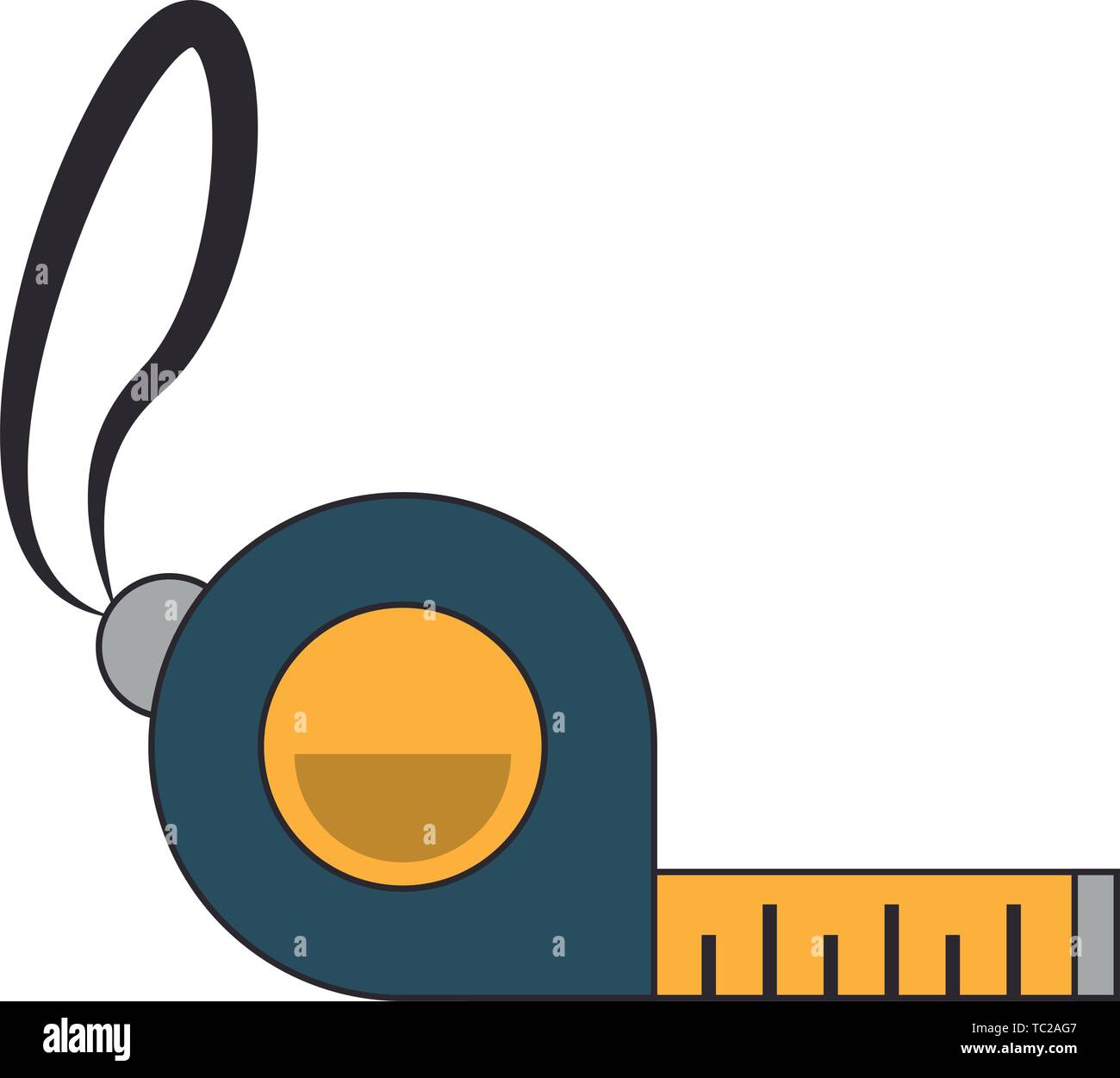 measuring tape tool icon cartoon Stock Vector Image & Art - Alamy