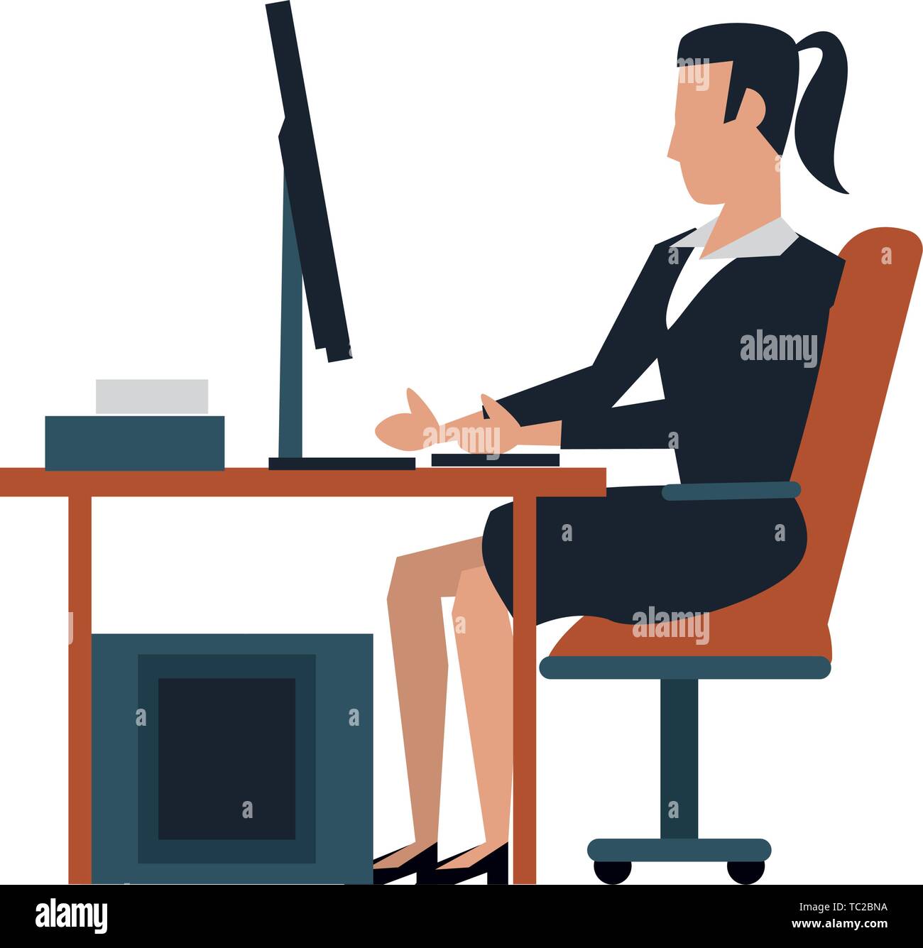 business woman avatar cartoon character Stock Vector Image & Art - Alamy