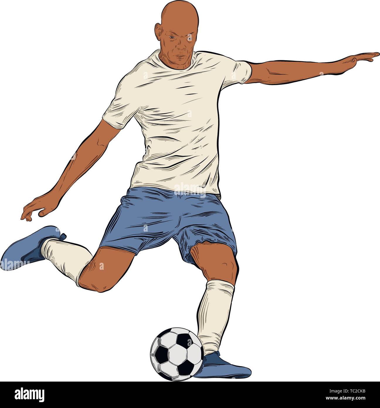 Footballer Stock Vector by ©onot 48083219