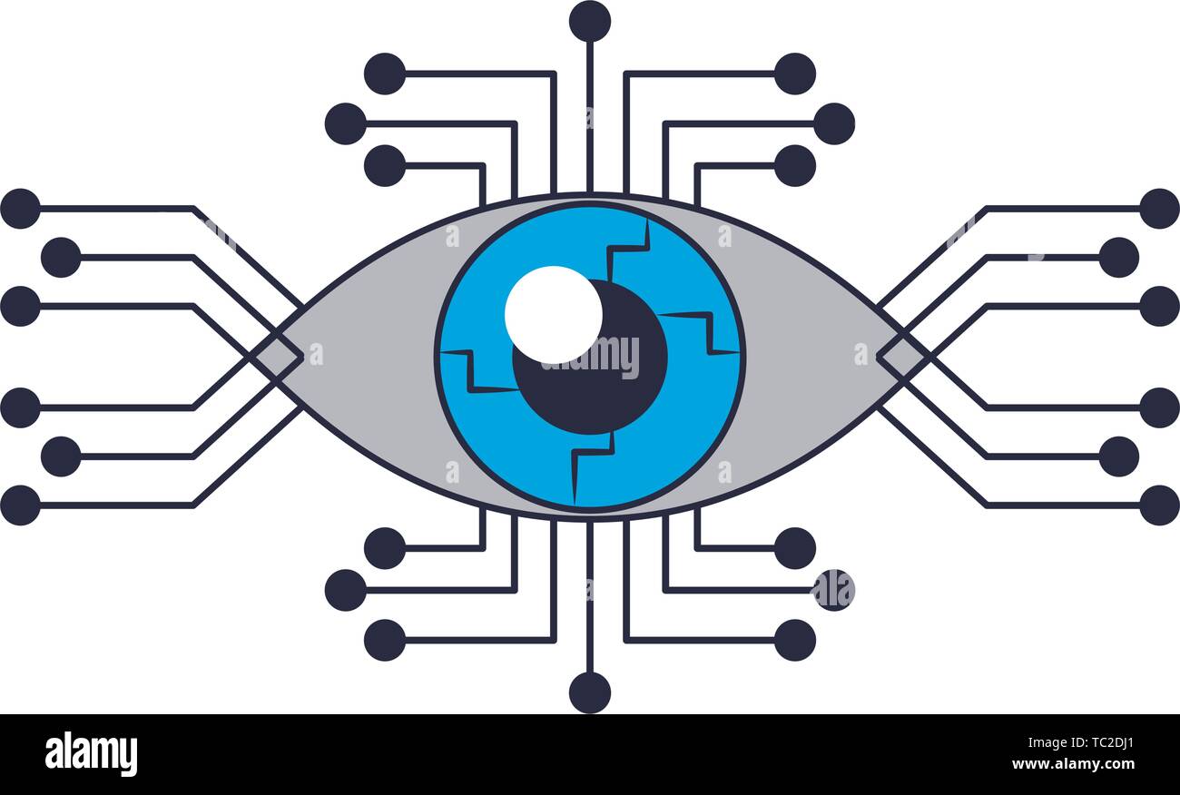 cyborg eye icon cartoon isolated Stock Vector Image & Art - Alamy