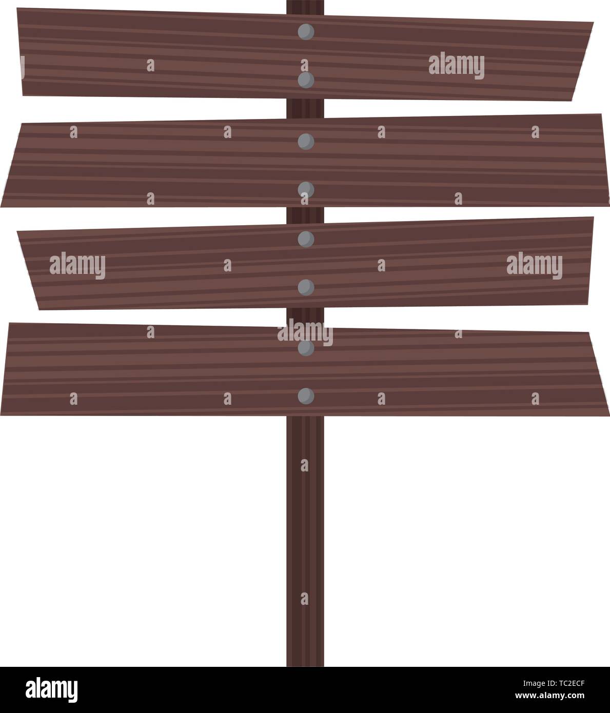 wooden sign icon cartoon isolated Stock Vector Image & Art - Alamy
