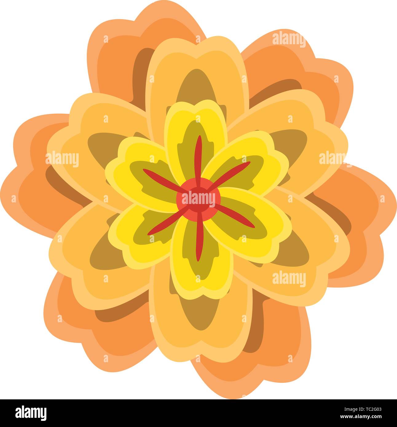 flower blossom icon cartoon isolated Stock Vector Image & Art - Alamy