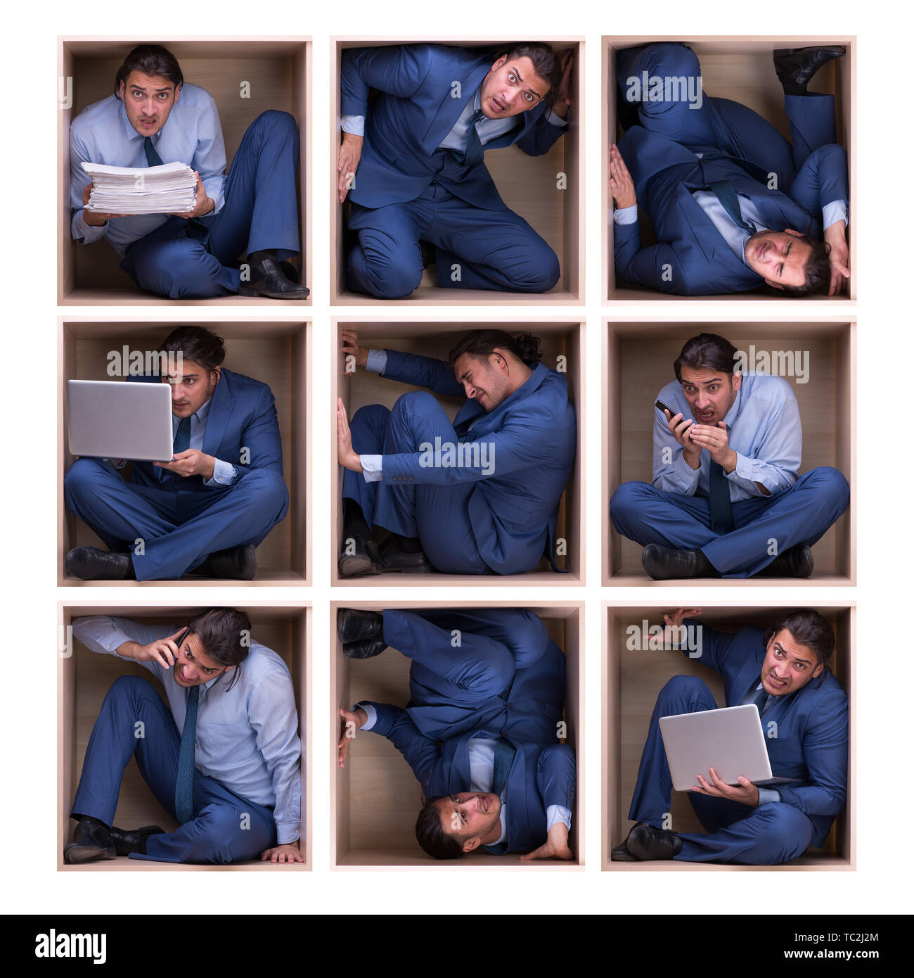 Angry Cubicle Angry employee at cubicle hi-res stock photography and images - Alamy