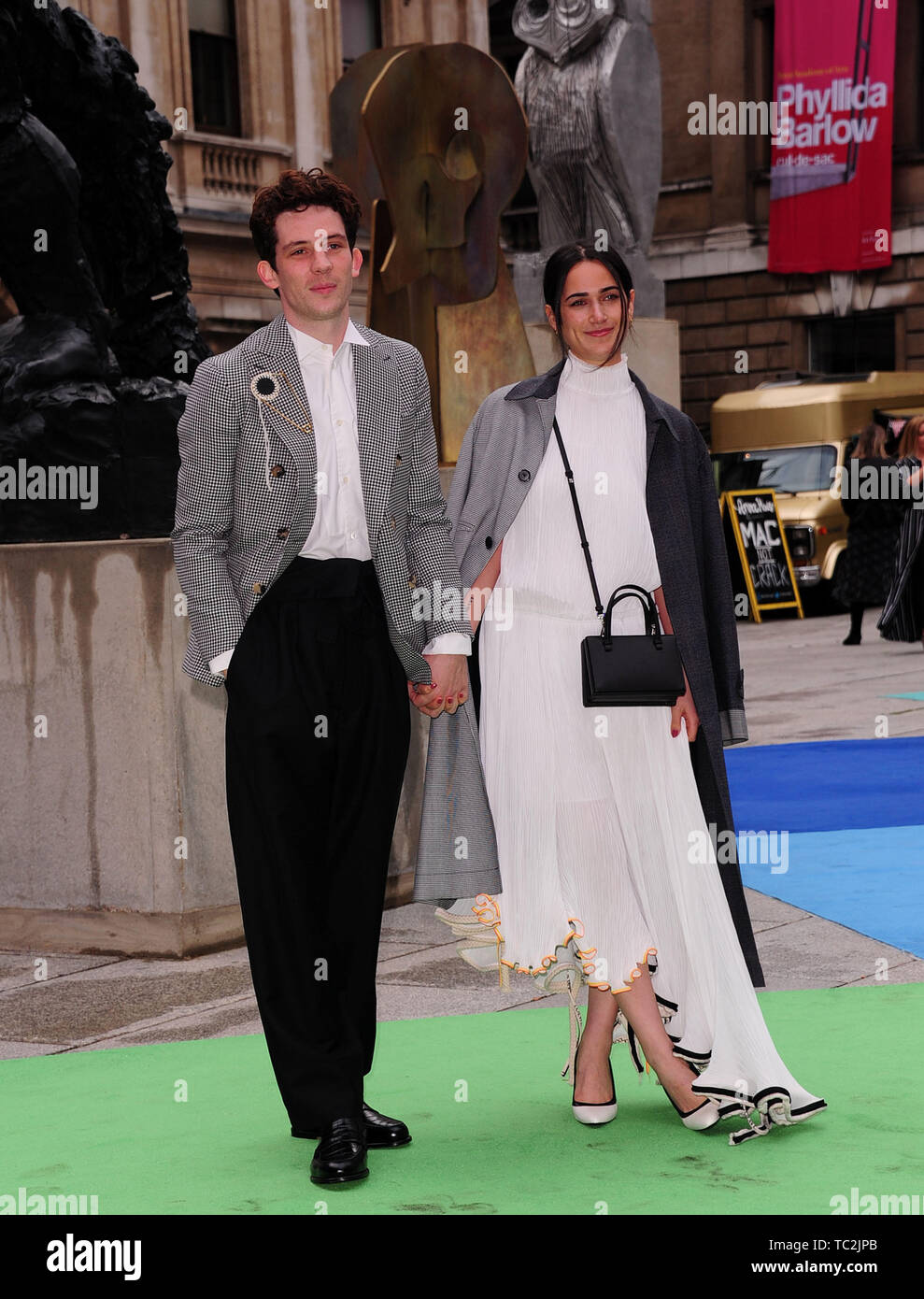 The  Royal Academy of Arts Summer Exhibition Preview Party VIP Guests Josh O'Connor & Margot Hauer-King Stock Photo