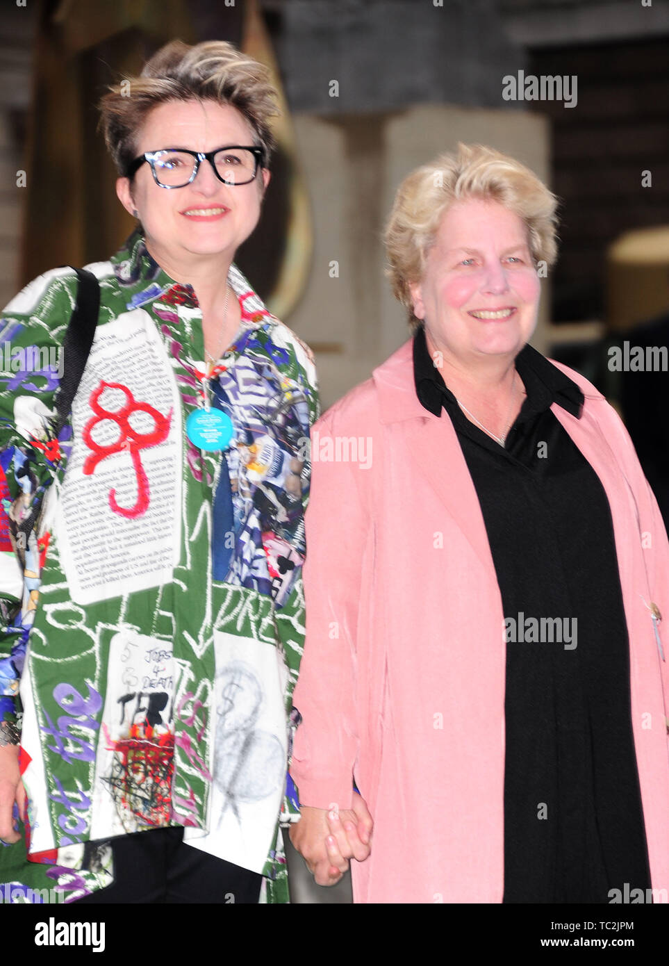 The  Royal Academy of Arts Summer Exhibition Preview Party VIP Guests Sandi Toksvig Presenter / Writer Stock Photo