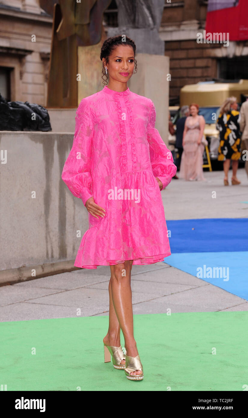 The  Royal Academy of Arts Summer Exhibition Preview Party VIP Guests Gugu Mbatha Raw Actress Stock Photo