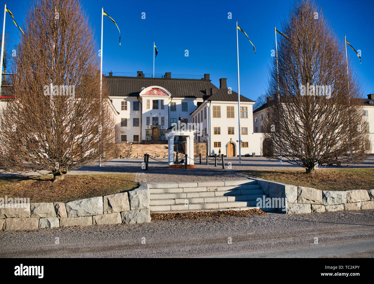 Karlberg Palace, Solna, Stockholm, Sweden, Scandinavia Stock Photo