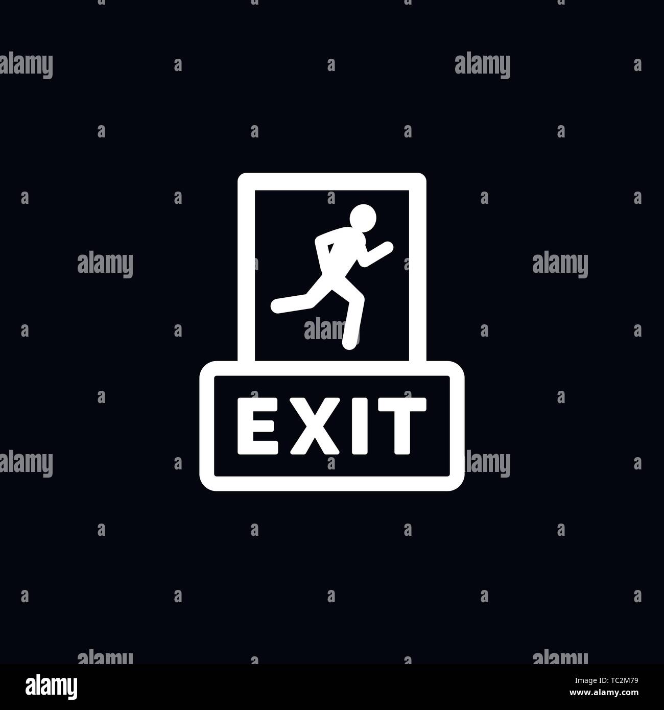 The exit icon. Logout and output logo, illustration, vector sign symbol ...