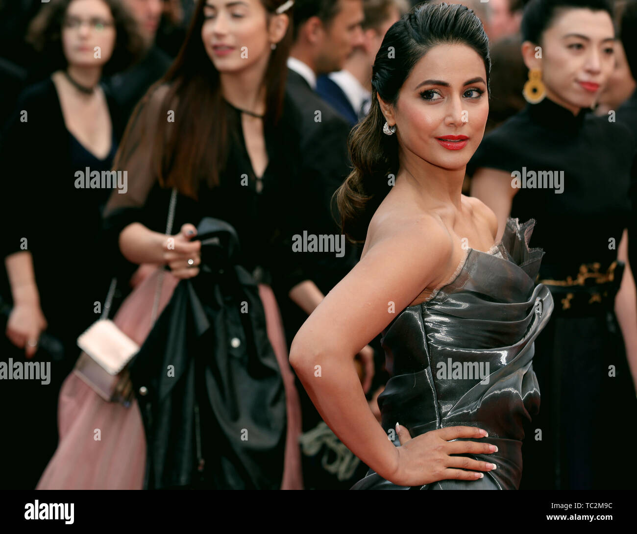 CANNES, FRANCE - MAY 18: Hina Khan attends the screening of 'Les Plus Belles Annees d'une Vie' during the 72nd Cannes Film Festival (Credit: Mickael C Stock Photo