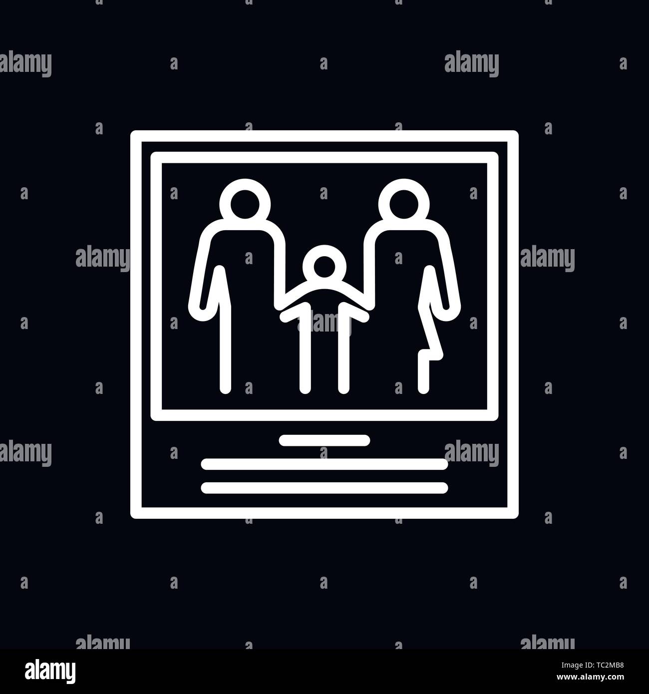 Family icon in flat style. logo, illustration, vector sign symbol for ...