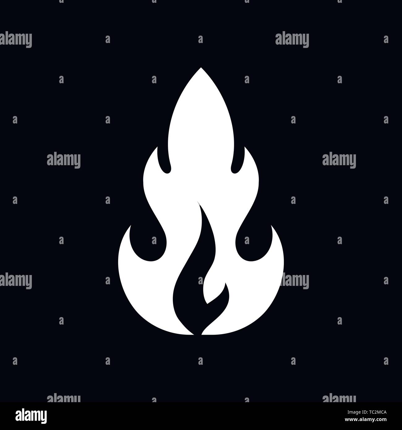 Fire icon logo, illustration, vector sign symbol for design Stock ...
