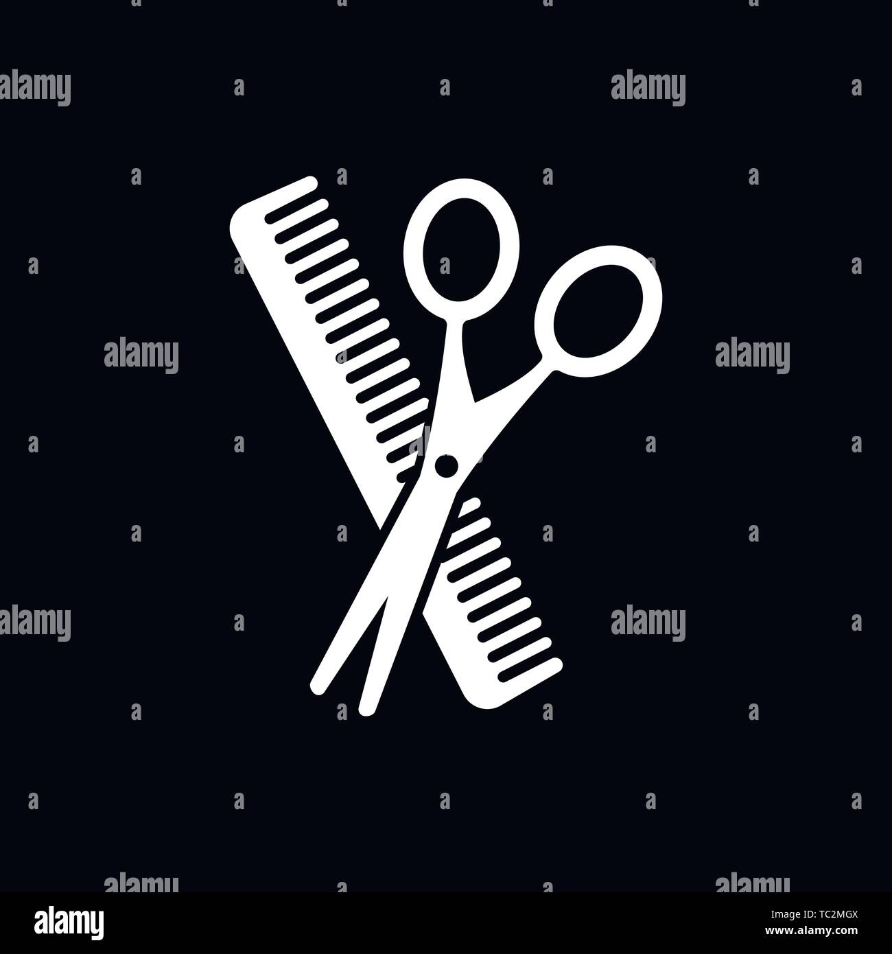 Barber icon vector sign symbol for design Stock Vector