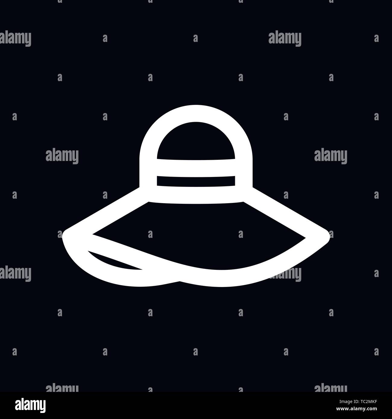 Hat icon logo, vector sign symbol for design Stock Vector Image & Art ...