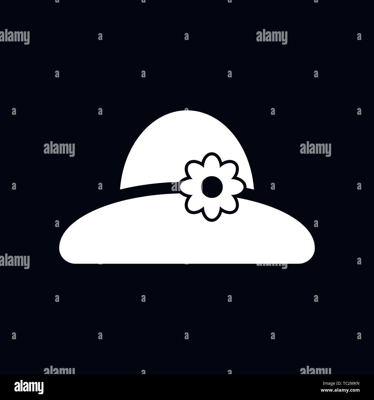 Hat icon logo, vector sign symbol for design Stock Vector