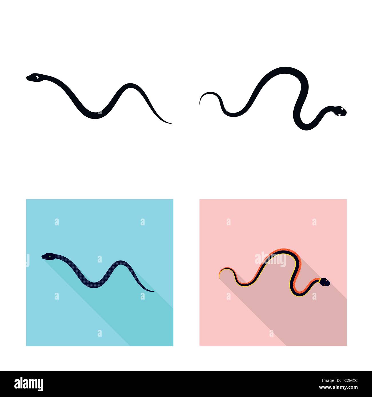 snake,animal,tail,cobra,spiral,pink,forest,black,leather,tropics ...