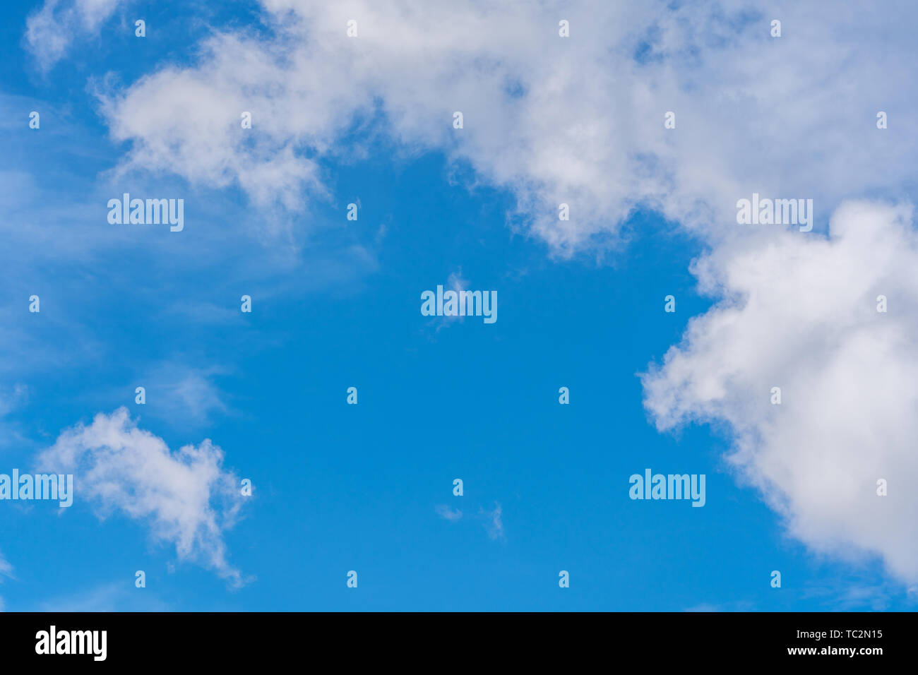 Blue sky with clouds. for background or texture Stock Photo - Alamy