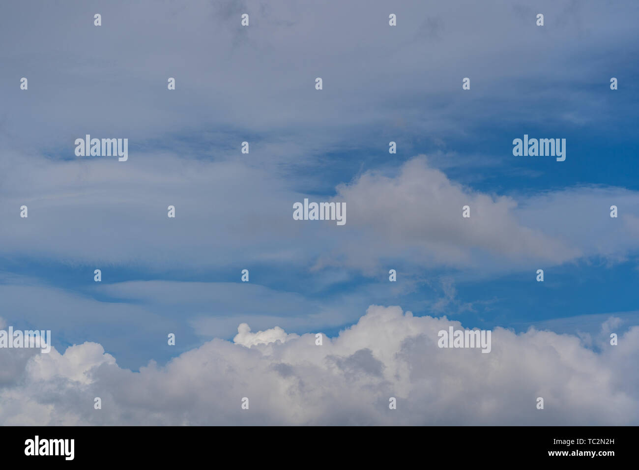 Blue sky with clouds. for background or texture Stock Photo - Alamy