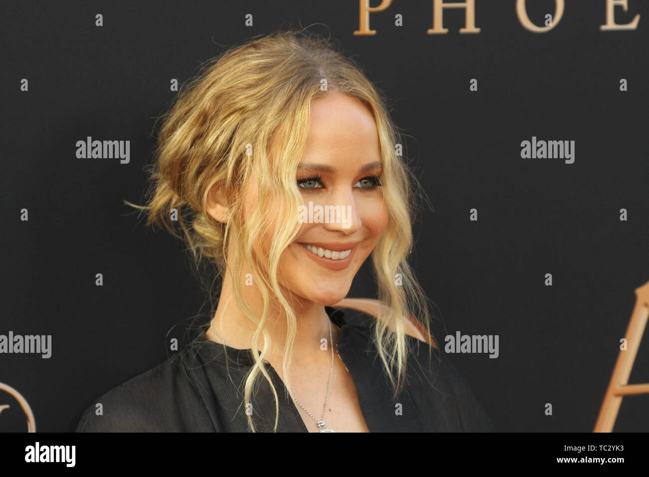 Jennifer Lawrence at the 'Dark Phoenix' Premiere held at the TCL Chinese Theatre IMAX, Los Angeles, CA, June 4, 2019. Photo Credit: Joseph Martinez / PictureLux Stock Photo
