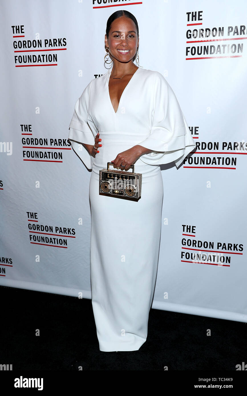 New York, USA. 4 June, 2019. Alicia Keys at the 2019 Gordon Parks