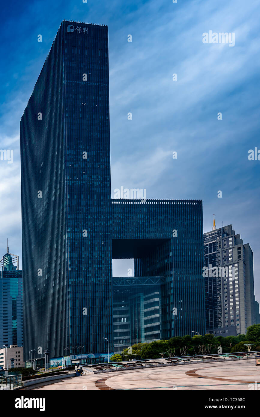 2019.03.14 Photographed in Hongshan Plaza, Wuchang District, Wuhan City, Poly Building. Stock Photo