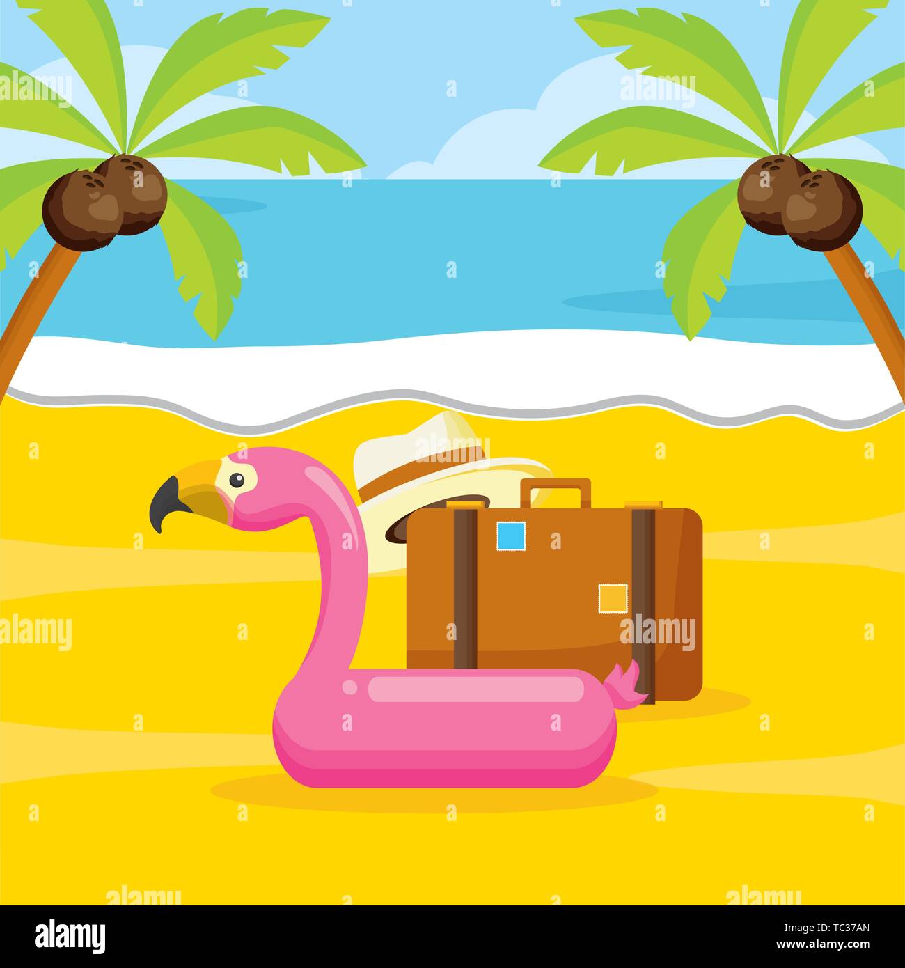 summer time holiday Stock Vector Image & Art - Alamy