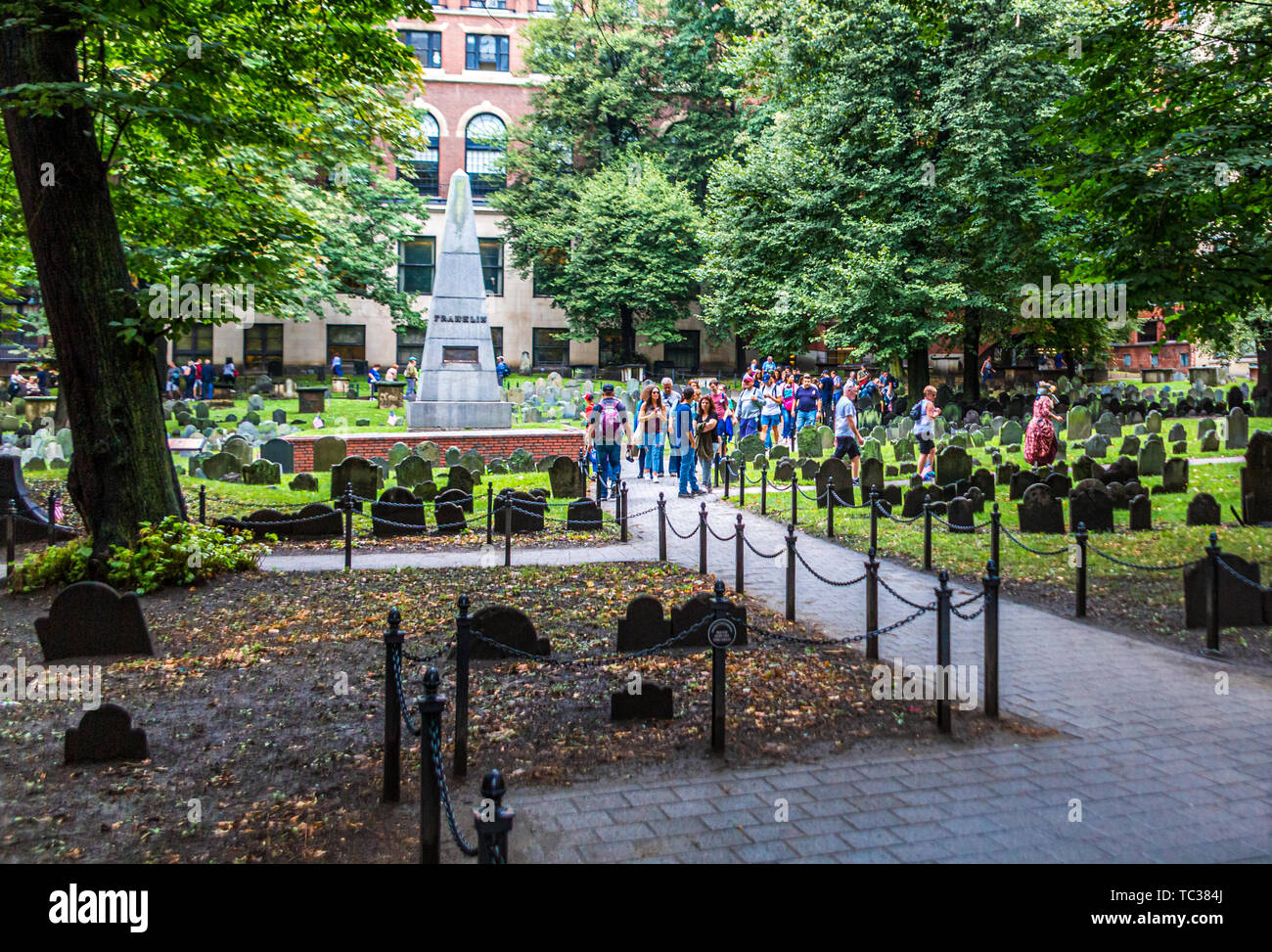 Franklin Memorial in Boston Stock Photo