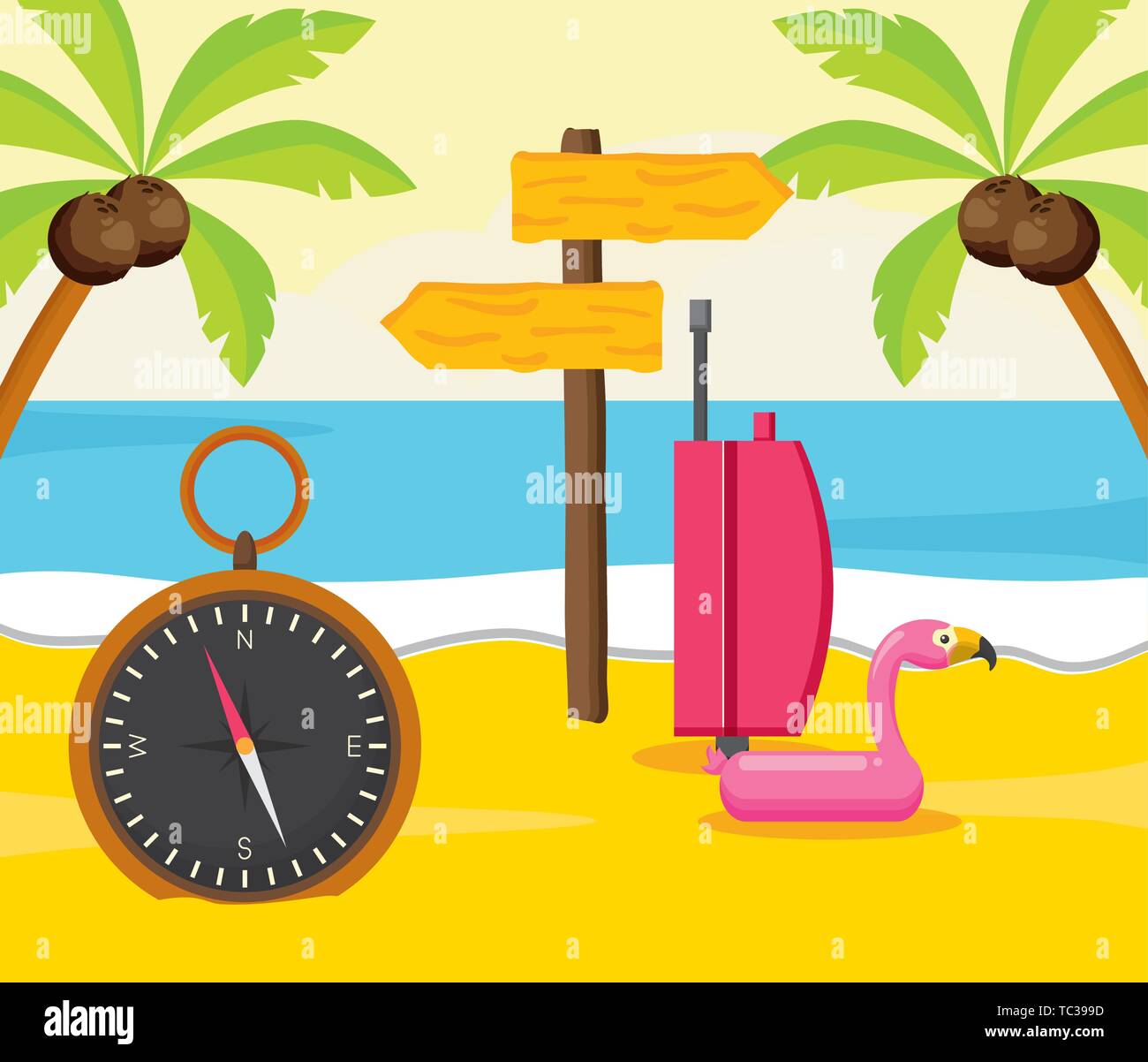 summer time holiday Stock Vector Image & Art - Alamy