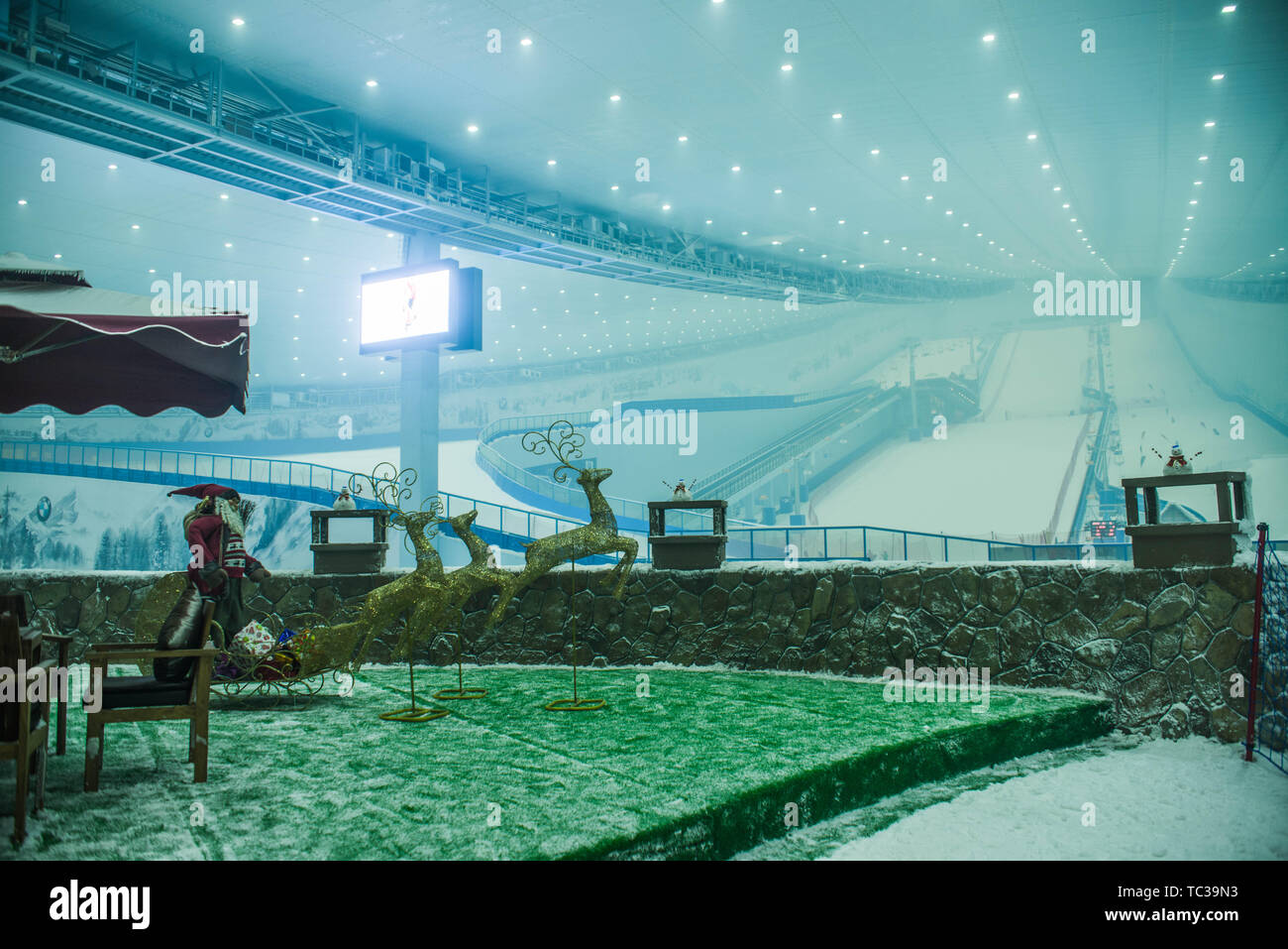 Ski Resort Indoor Stock Photo Alamy