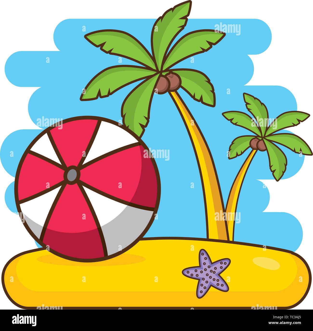 beach vacations image Stock Vector Image & Art Alamy