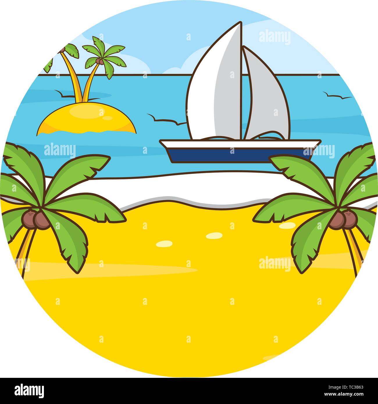 beach vacations image Stock Vector Image & Art Alamy