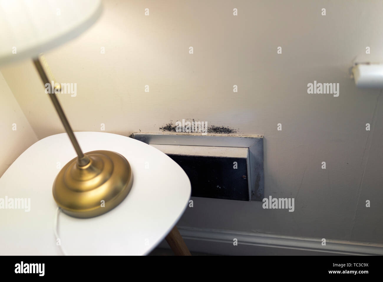 Mold on walls in bedroom. Fungus mold is danger to life Stock Photo Alamy