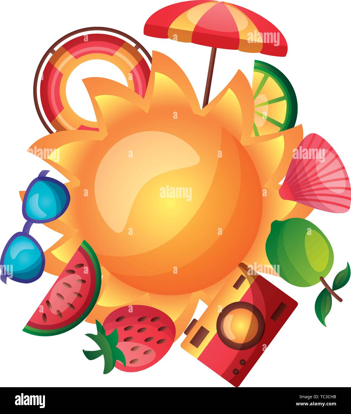 summer time holiday Stock Vector Image & Art - Alamy