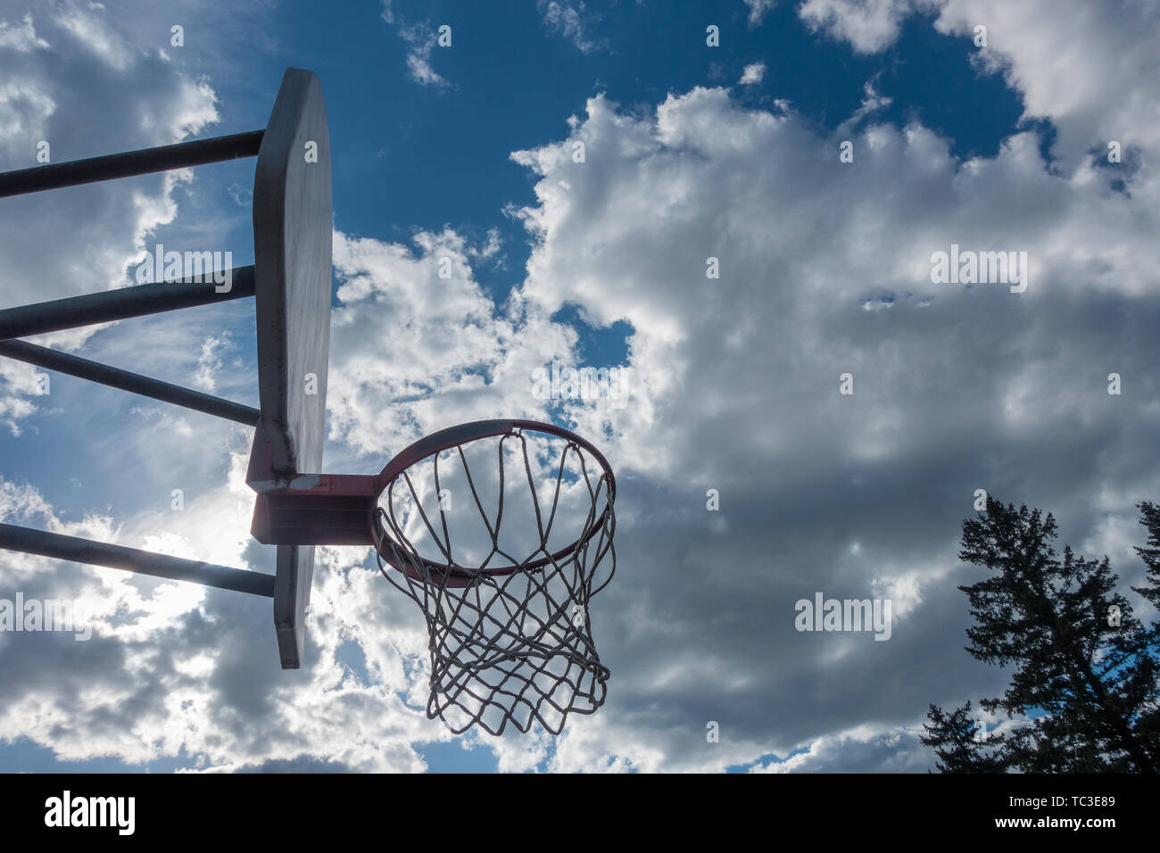 Openair basketball court Stock Photo Alamy