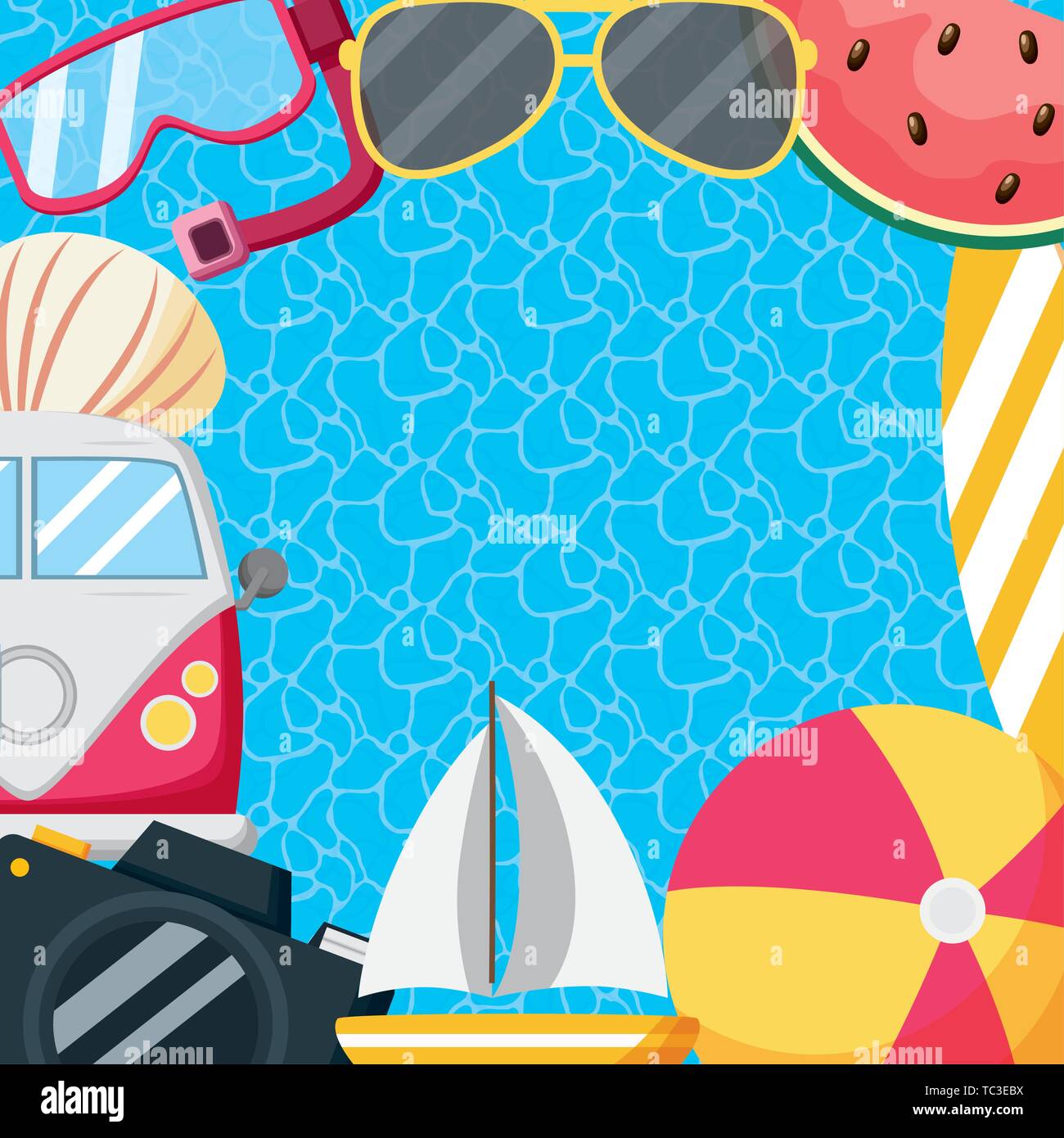 summer time holiday Stock Vector Image & Art - Alamy
