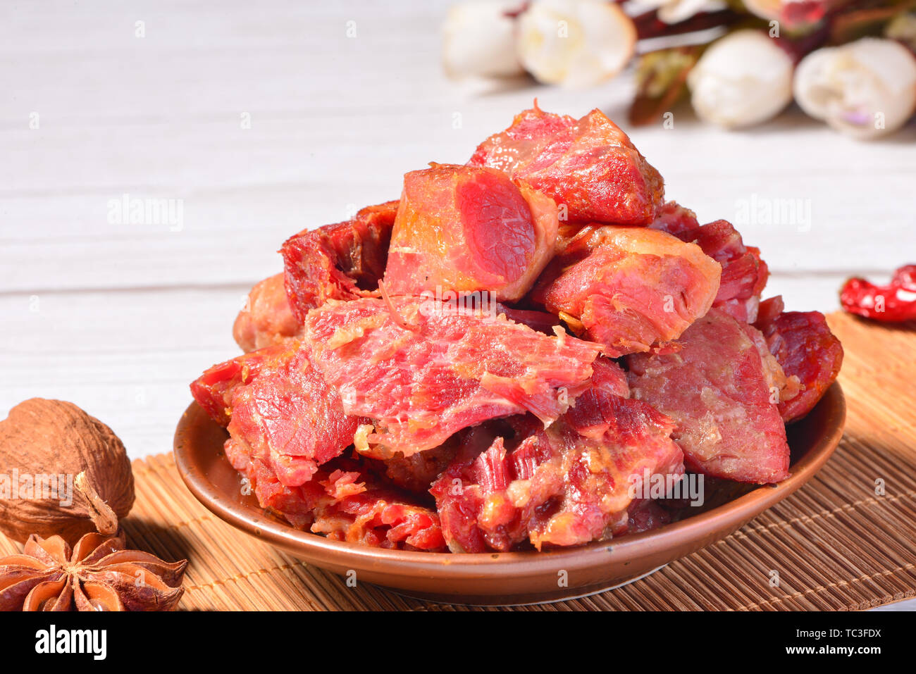Spiced gravy beef Stock Photo Alamy