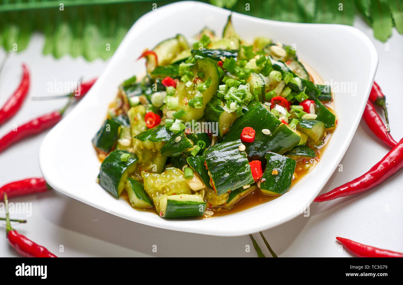 Cold cucumber Stock Photo Alamy